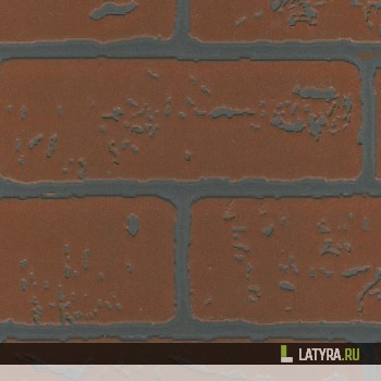 Листовая панель Кирпич Красный 4 мм