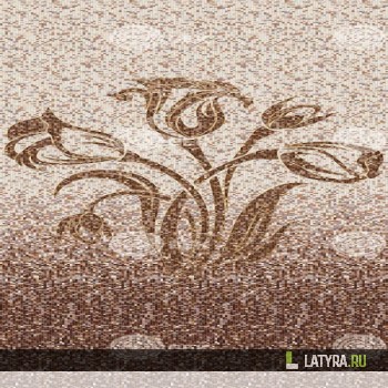 Панель ламинированная Век Цветок Коричневый 9160