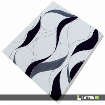 Панель ПВХ Апласт Голография HC8390 Вираж классик (черная волна) 3 м