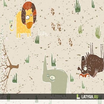 Напольная пробка Animals (клеевая)