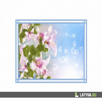 Потолок ПВХ Апласт Лилейник 2000х2000х9 мм