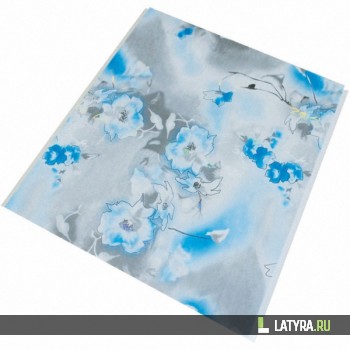 Панель ПВХ Апласт Голография Незабудки голубые