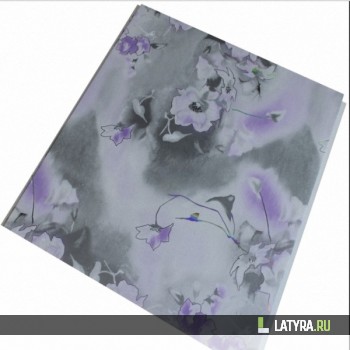 Панель ПВХ Апласт Голография Незабудки сиреневые