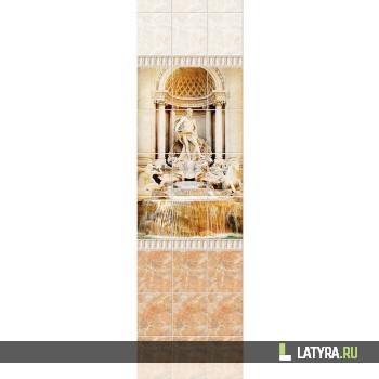 Стеновая панель ПВХ Novita 3D Коллекция Италия Венеция (узор) 250х2700х9 мм