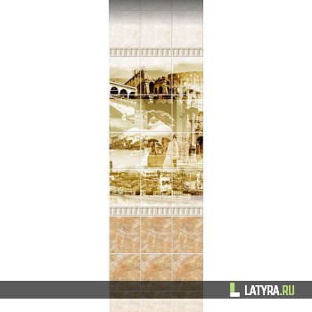 Стеновая панель ПВХ Novita 3D Коллекция Италия Рим (узор) 250х2700х9 мм