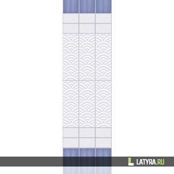 Стеновая панель ПВХ Novita 3D Ирис (добор) 250х2700х9 мм