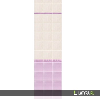 Стеновая панель ПВХ Novita 3D Магнолия сиреневая (добор) 250х2700х9 мм