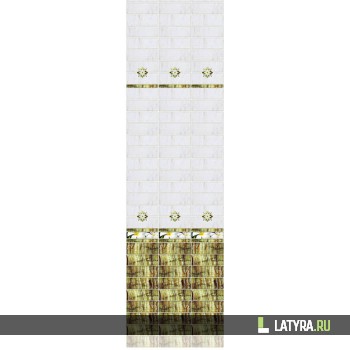 Стеновая панель ПВХ Novita 3D Плюмерия (добор) 250х2700х9 мм