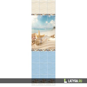 Стеновая панель ПВХ Novita 3D Романтика (узор) 250х2700х9 мм