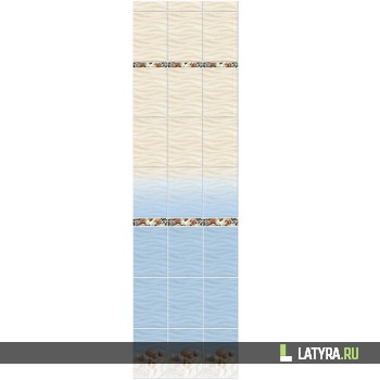 Стеновая панель ПВХ Novita 3D Тропики (добор) 250х2700х9 мм