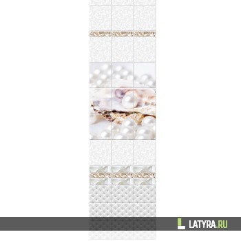 Стеновая панель ПВХ Novita Light 3D Жемчужина (узор) 250х2700х8 мм