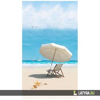 Стеновая панель ПВХ Novita Панорамы 3D Пляж (узор) 250х2700х9 мм