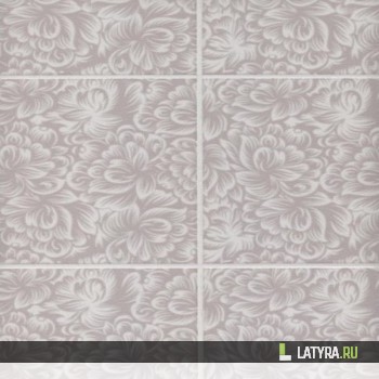 Стеновая панель ХДФ Апласт Флора "Жемчужный" 2440х1220х3 мм