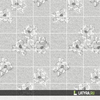 Стеновая панель ХДФ Апласт Магнолия Серый 2440х610х6 мм