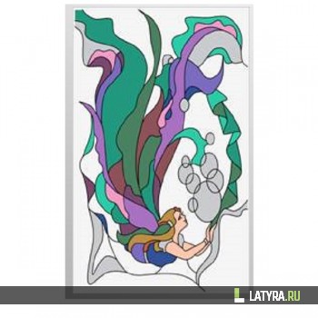 Витраж оконный 6026