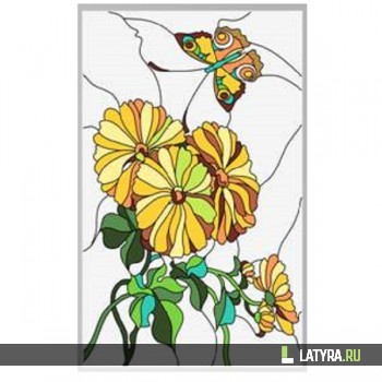 Витраж оконный 6055