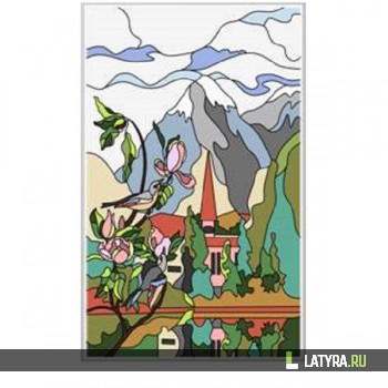 Витраж оконный 6089