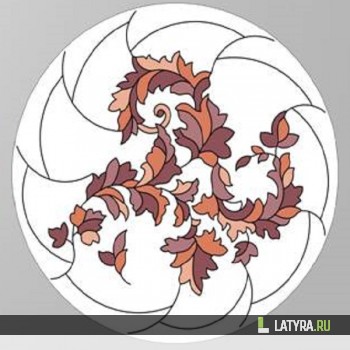 Витраж потолочный 7054