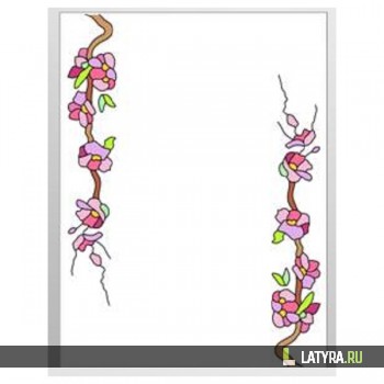 Витраж зеркальный 8013