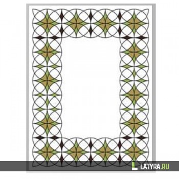 Витраж зеркальный 8016