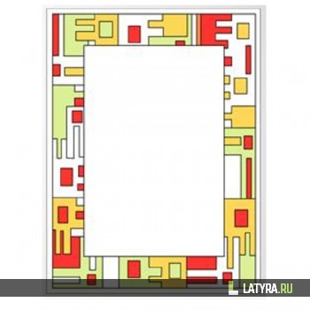 Витраж зеркальный 8026