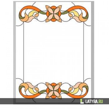 Витраж зеркальный 8028