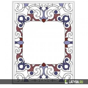 Витраж зеркальный 8029