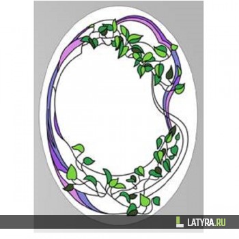 Витраж зеркальный 8036