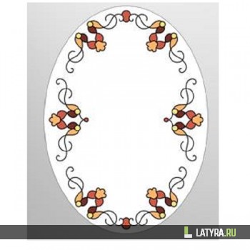 Витраж зеркальный 8037