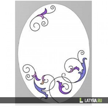 Витраж зеркальный 8040