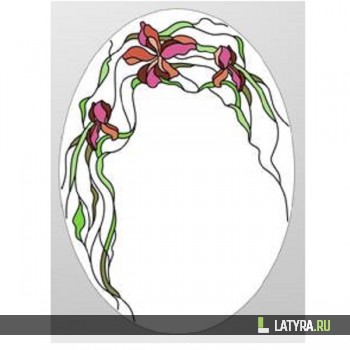 Витраж зеркальный 8046