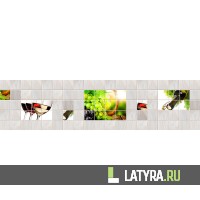 Фартук цветной ХДФ Апласт Кафель Вино 2440х610х3 мм