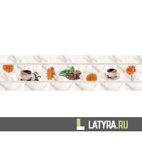 Фартук цветной ХДФ Апласт Кафель Герберы 2440х610х3 мм