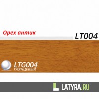Плинтус Лайн-Пласт Антик Орех LТ004
