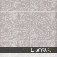 Стеновая панель ХДФ Апласт Флора "Жемчужный" 2440х1220х3 мм