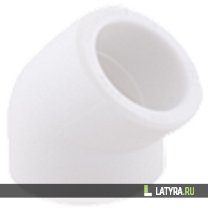 Угольник PN25 45° внутр/внутр 75мм