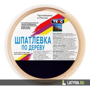 Шпатлевка акриловая по дереву Текс Ре-файн белая 0,25 кг