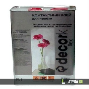 Контактный клей для пробки Decor Flex 5л