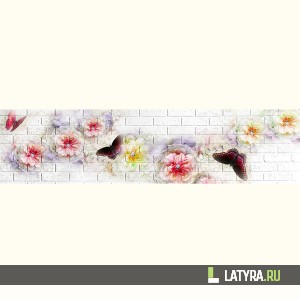 Фартук кухонный МДФ Апласт Бабочка 2440х1220х3 мм