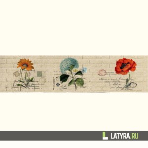 Фартук кухонный МДФ Апласт Почтовая карта 2440х1220х3 мм