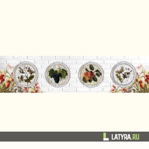 Фартук кухонный МДФ Апласт Шиповник 2440х1220х3 мм