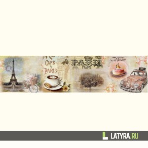 Фартук кухонный МДФ Апласт Тур-де-Франс 2440х1220х3 мм