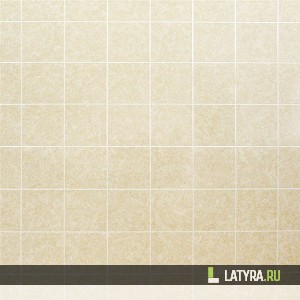 Листовая панель, Бежевая клетка, плитка 15*15