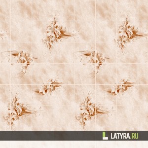 Листовая панель Букет цветов Терракот