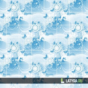 Листовая панель Фантазия Василек