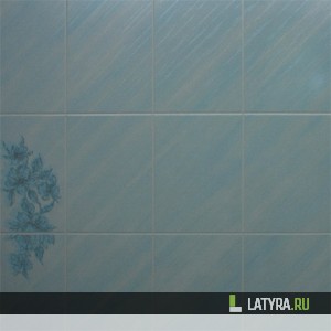 Листовая панель Голубая Лилия плитка 15х20