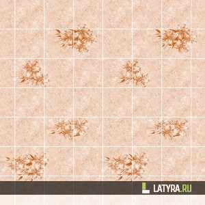 Листовая панель Лилия Терракот