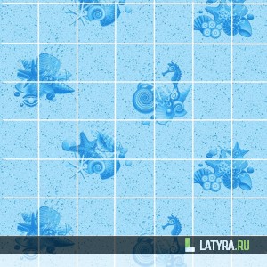 Листовая панель Морское дно Голубой