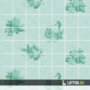 Листовая панель Морское дно Изумруд