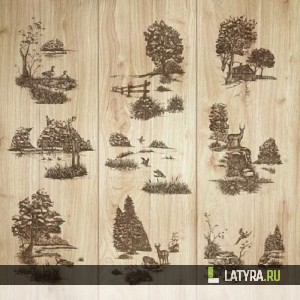 Листовая панель Живая природа (дуб беленый)